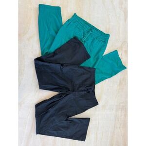 Scrubstar Koi Kathy Peterson Scrub Pants Bundle Womens XS Black Teal Cargo Lot 2